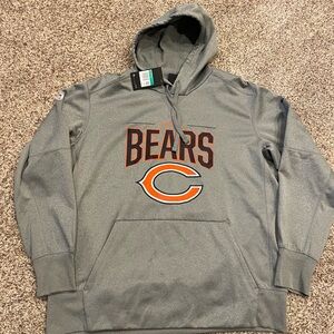 Nike Gray Chicago Bears Hoodie with Orange Logo